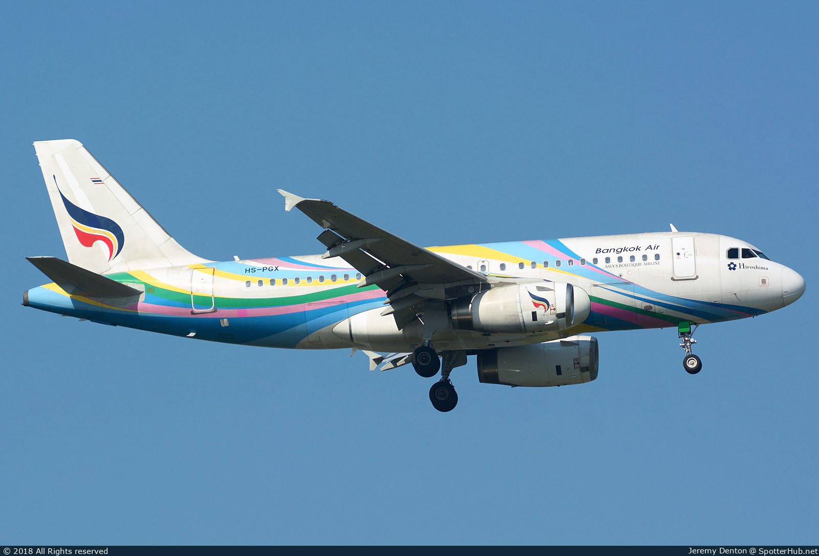 Photo of HS-PGX - Airbus A319-132 operated by Bangkok Airways