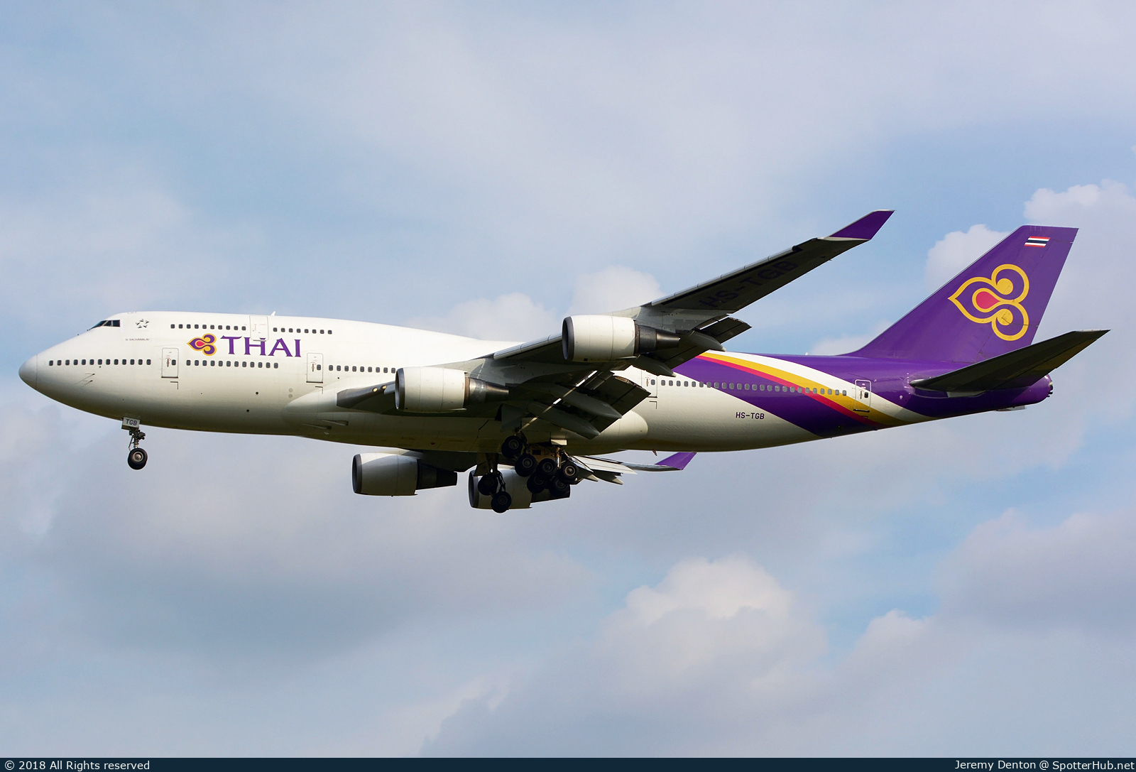 Photo of HS-TGB - Boeing 747-4D7 operated by Thai Airways International