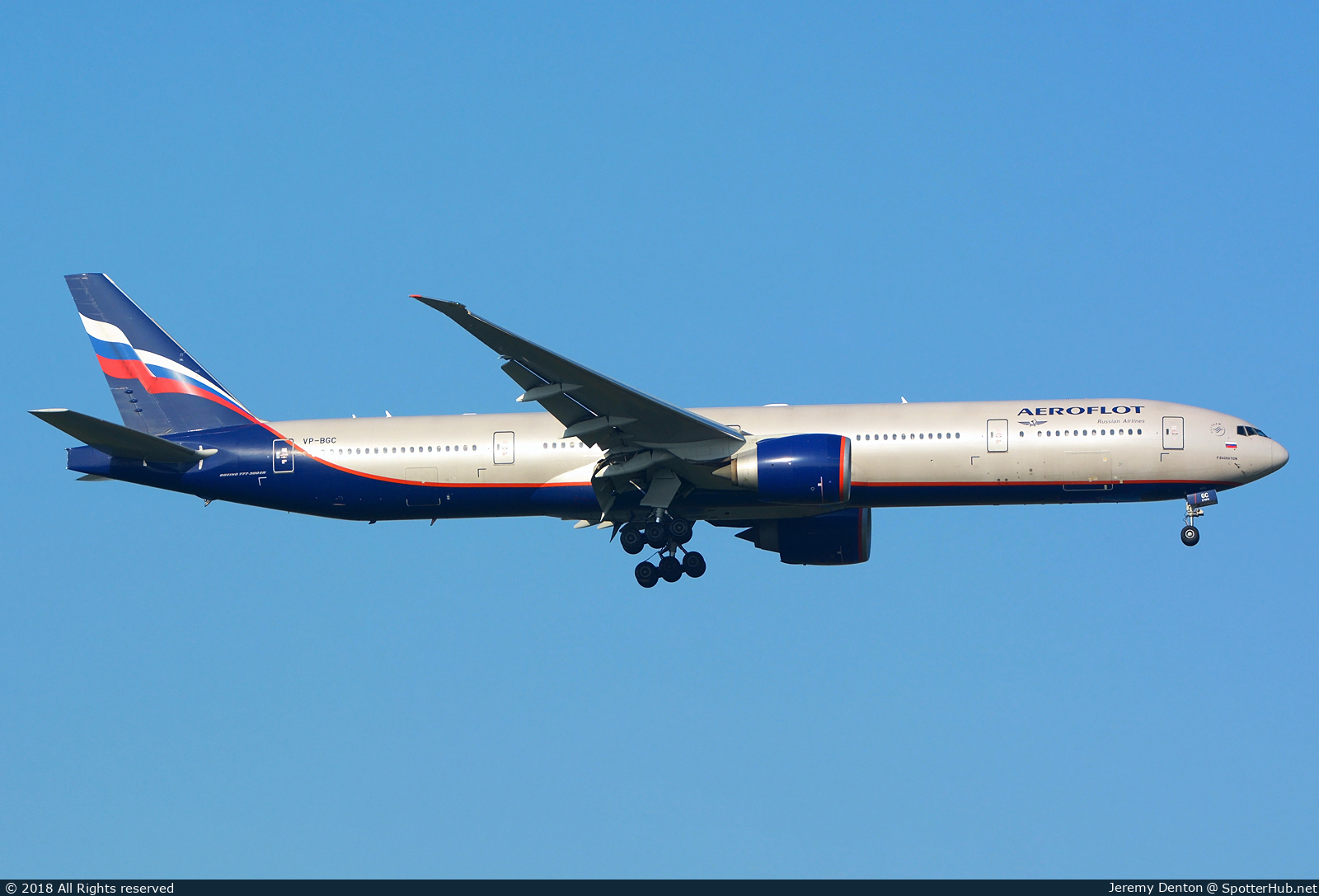 Photo of VP-BGC - Boeing 777-3M0(ER) operated by Aeroflot
