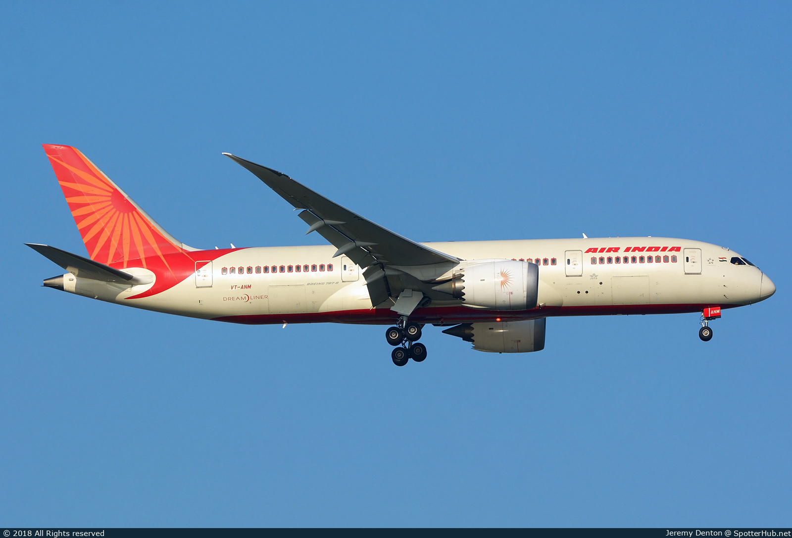 Photo of VT-ANM - Boeing 787-8 Dreamliner operated by Air India