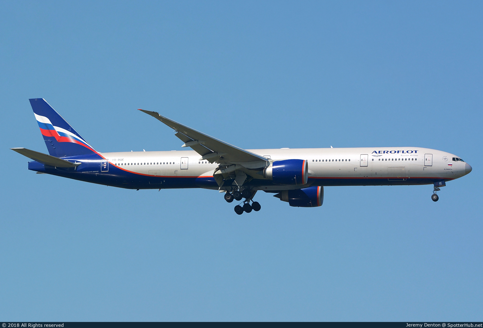 Photo of VQ-BQE - Boeing 777-3M0(ER) operated by Aeroflot