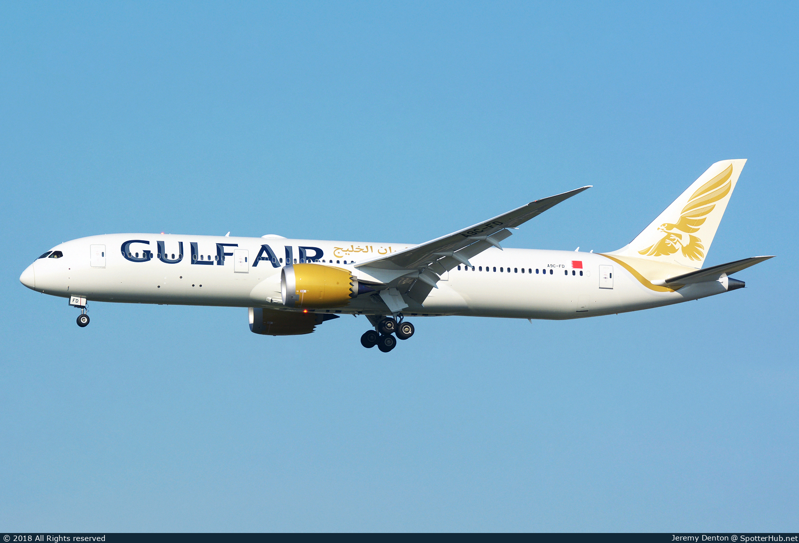 Photo of A9C-FD - Boeing 787-9 Dreamliner operated by Gulf Air