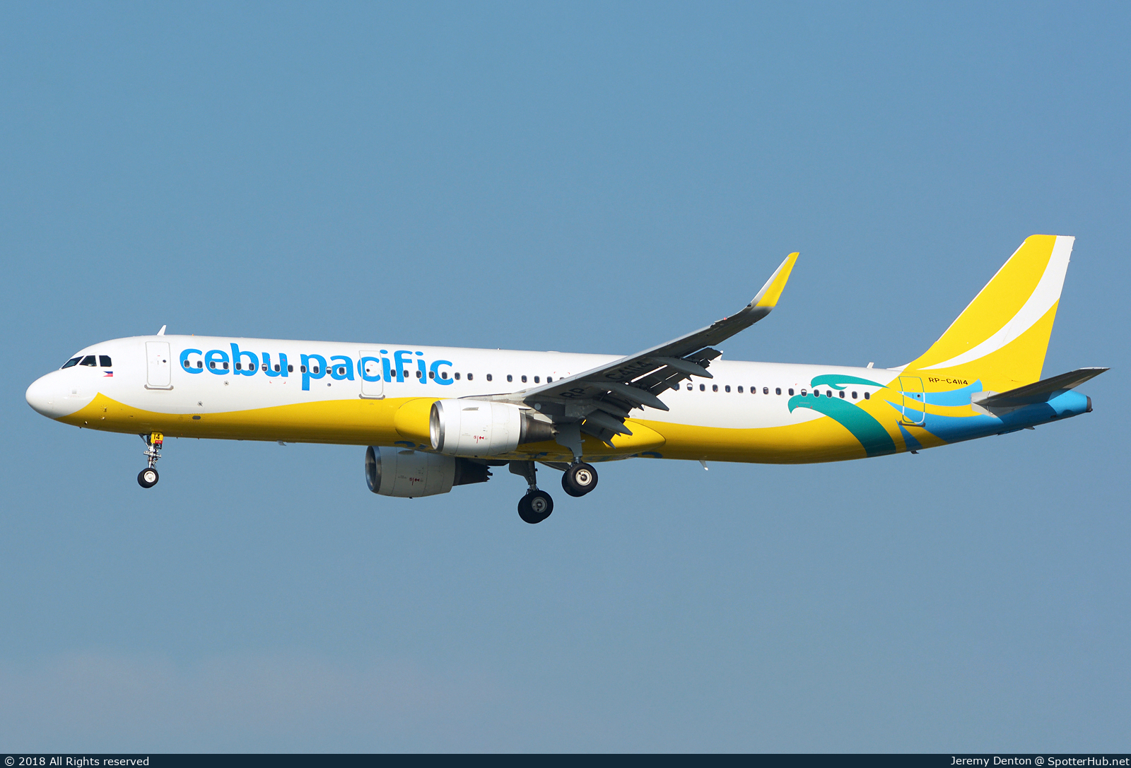 Photo of RP-C4114 - Airbus A321-211 operated by Cebu Pacific