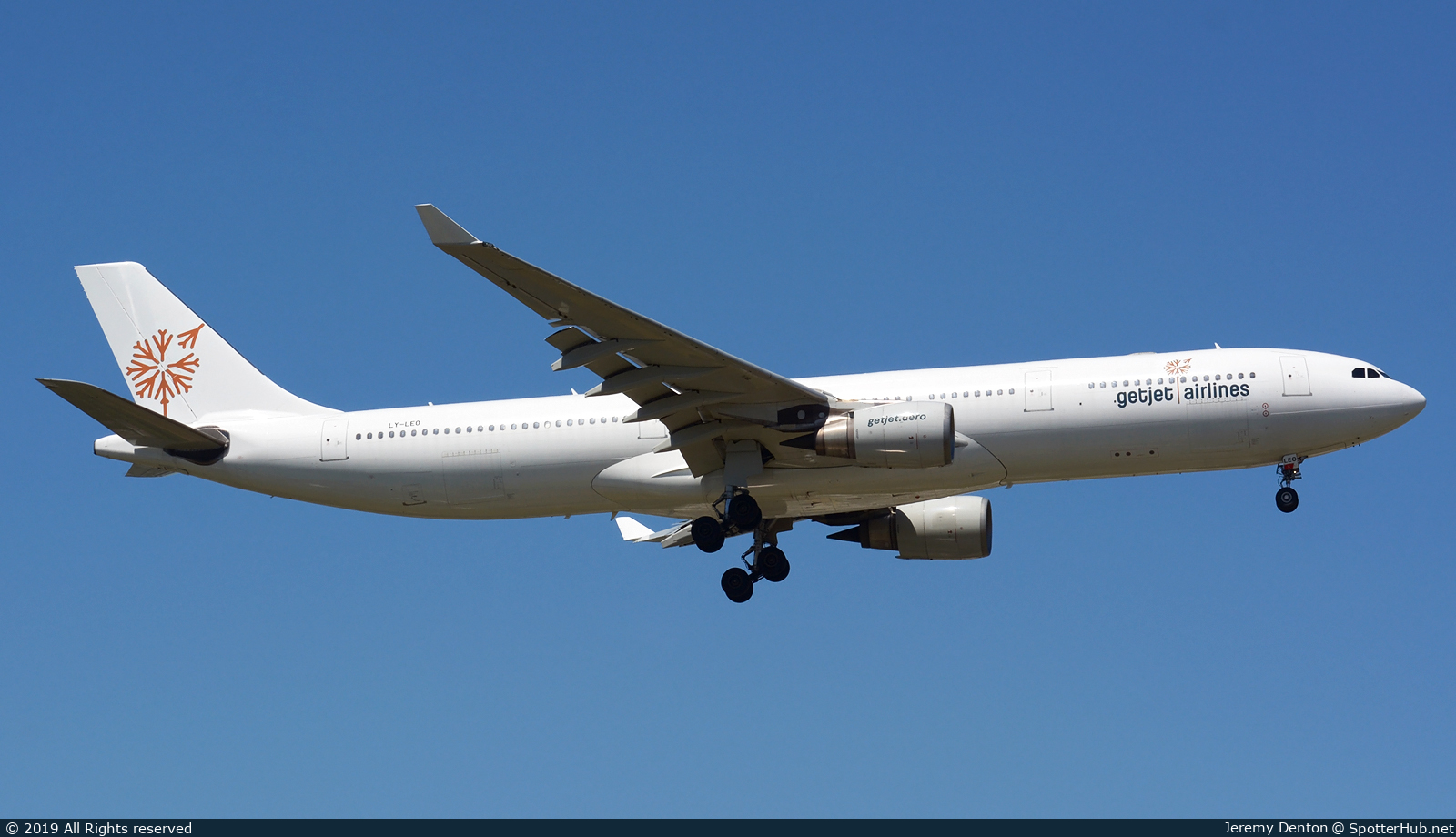 Photo of LY-LEO - Airbus A330-302 operated by GetJet Airlines