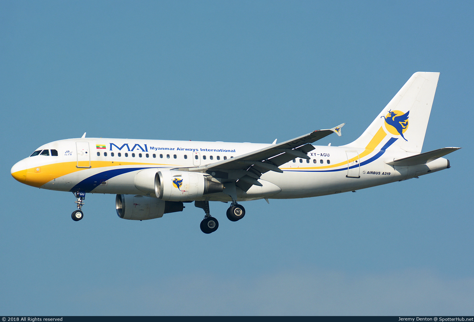 Photo of XY-AGU - Airbus A319-111 operated by Myanmar Airways International
