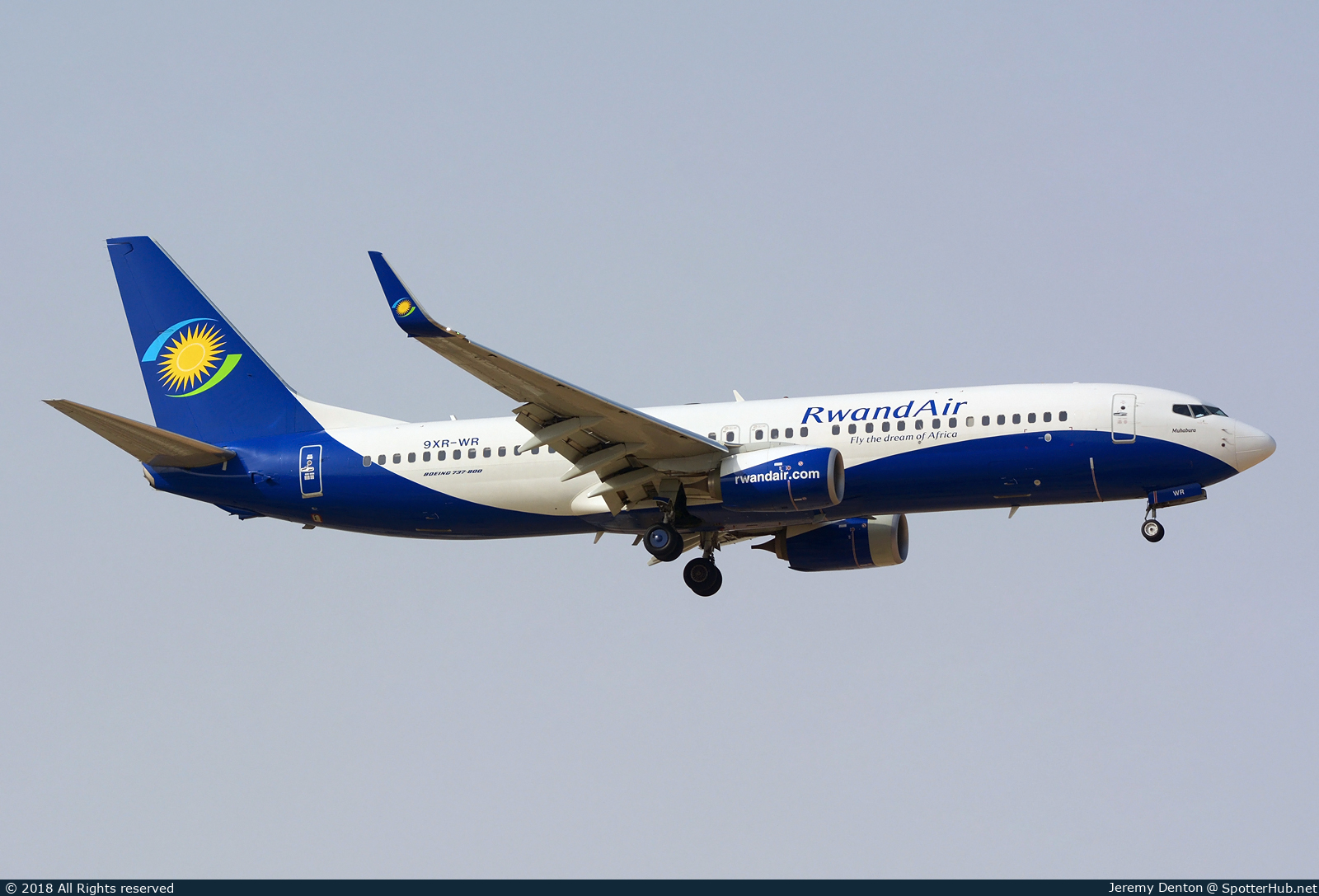 Photo of 9XR-WR - Boeing 737-8SH operated by RwandAir