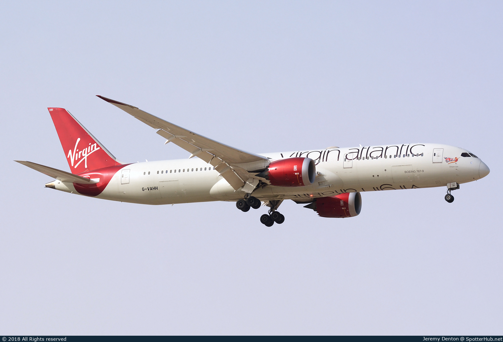 Photo of G-VAHH - Boeing 787-9 Dreamliner operated by Virgin Atlantic Airways