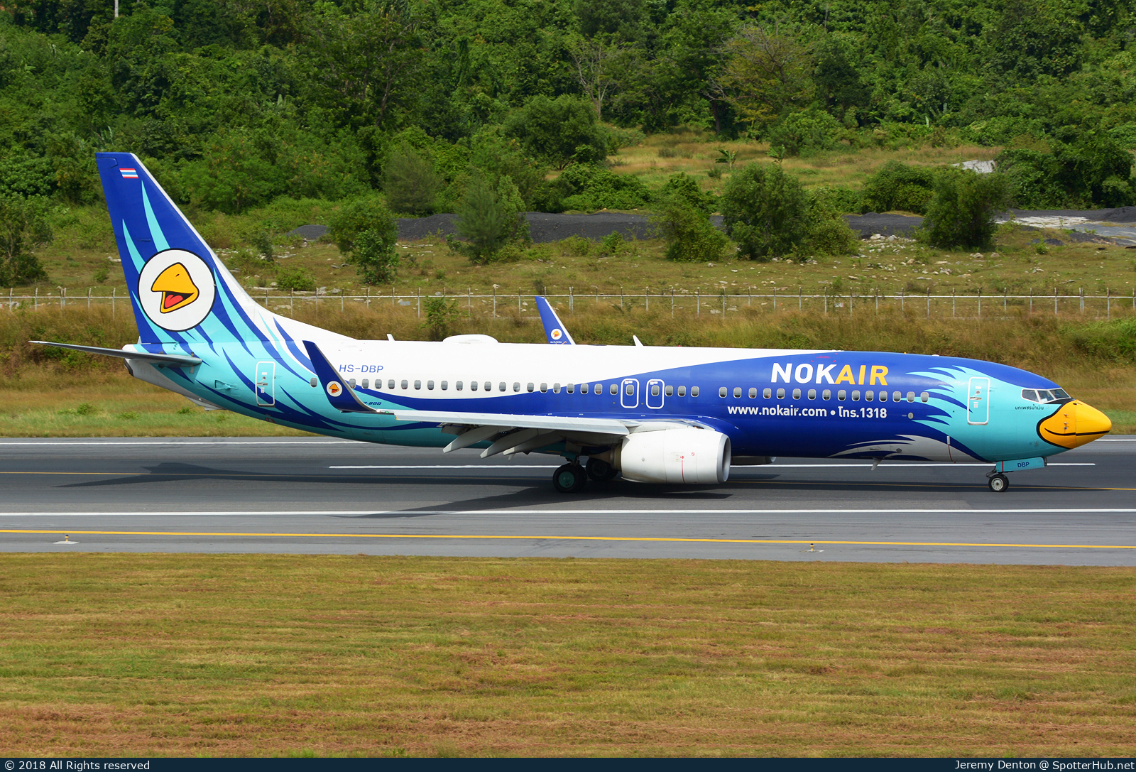 Photo of HS-DBP - Boeing 737-8FZ operated by Nok Air