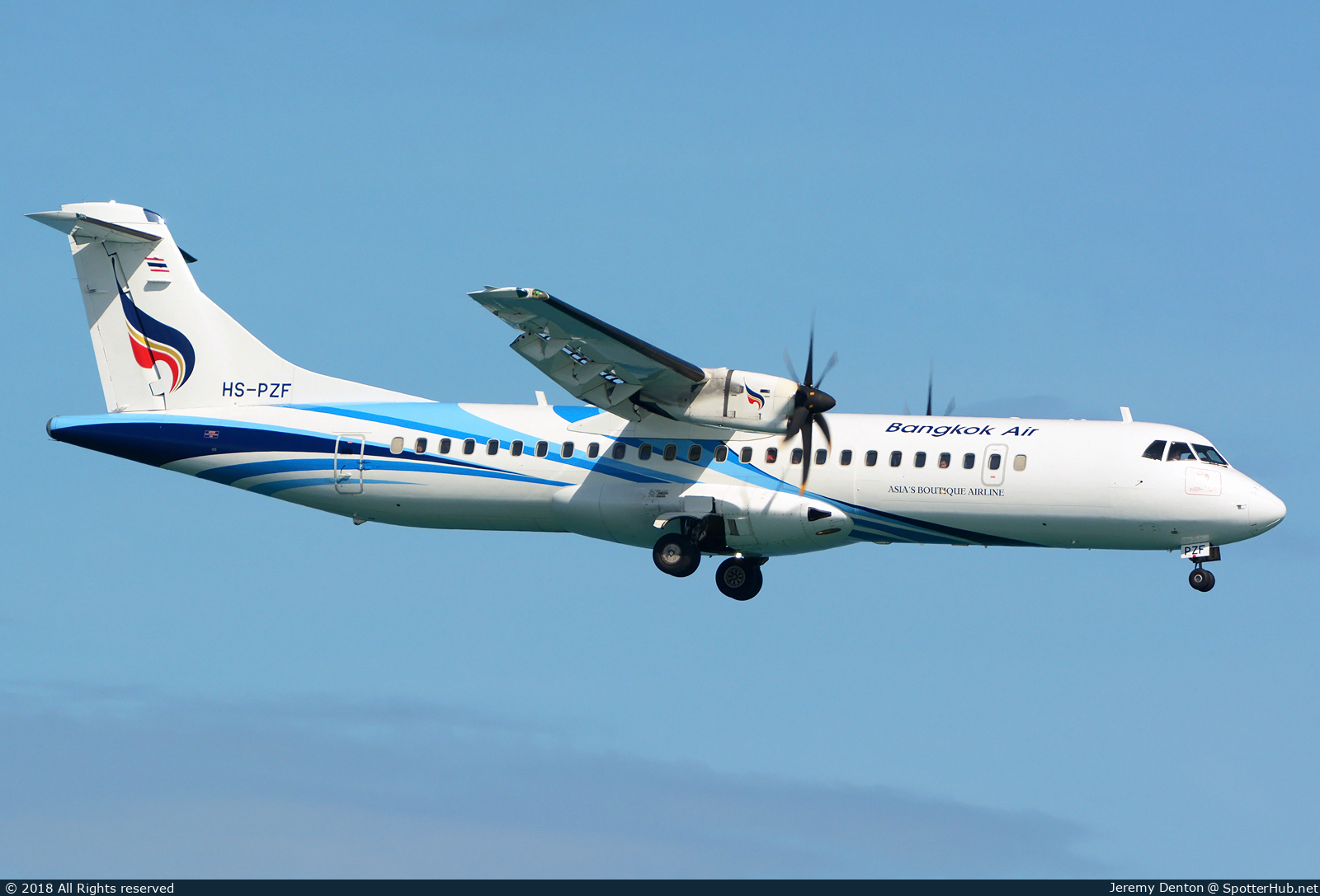 Photo of HS-PZF - ATR 72-600 operated by Bangkok Airways