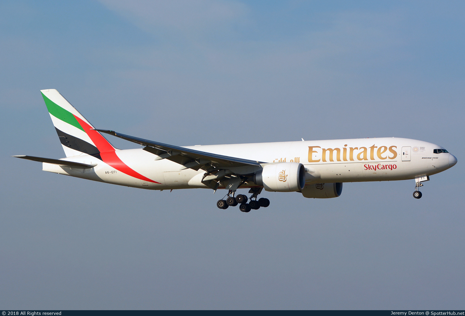 Photo of A6-EFI - Boeing 777-F1H operated by Emirates SkyCargo