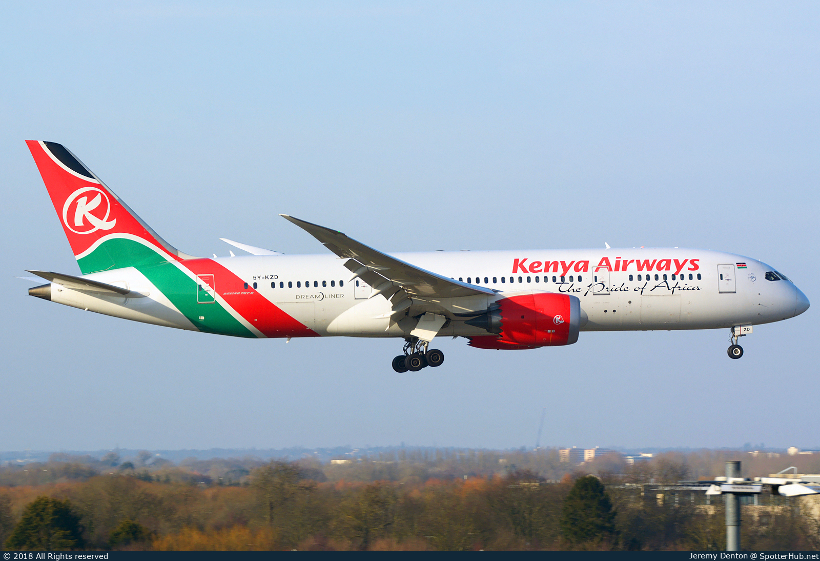 Photo of 5Y-KZD - Boeing 787-8 Dreamliner operated by Kenya Airways