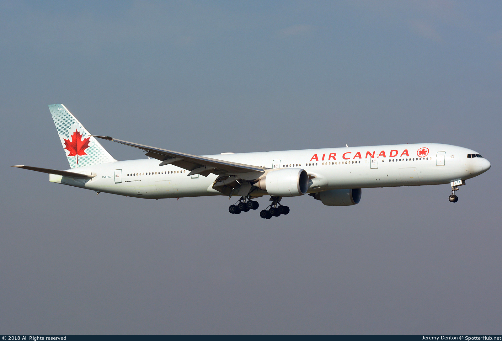 Photo of C-FIVX - Boeing 777-333(ER) operated by Air Canada