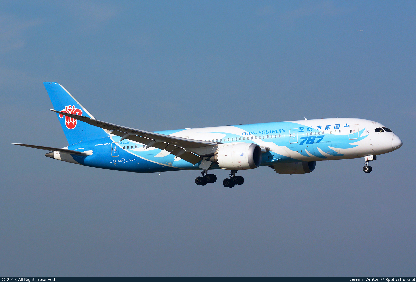 Photo of B-2725 - Boeing 787-8 Dreamliner operated by China Southern Airlines
