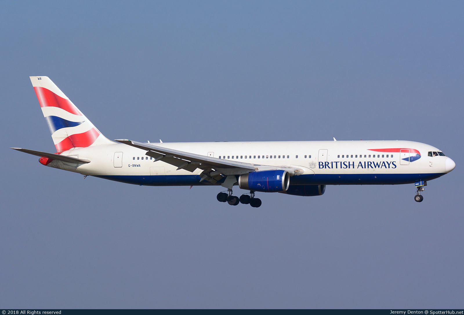 Photo of G-BNWA - Boeing 767-336(ER) operated by British Airways