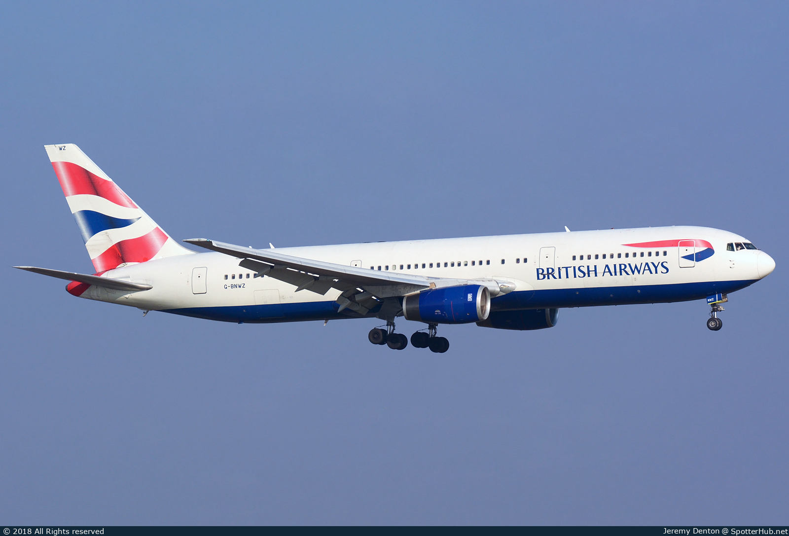 Photo of G-BNWZ - Boeing 767-336(ER) operated by British Airways
