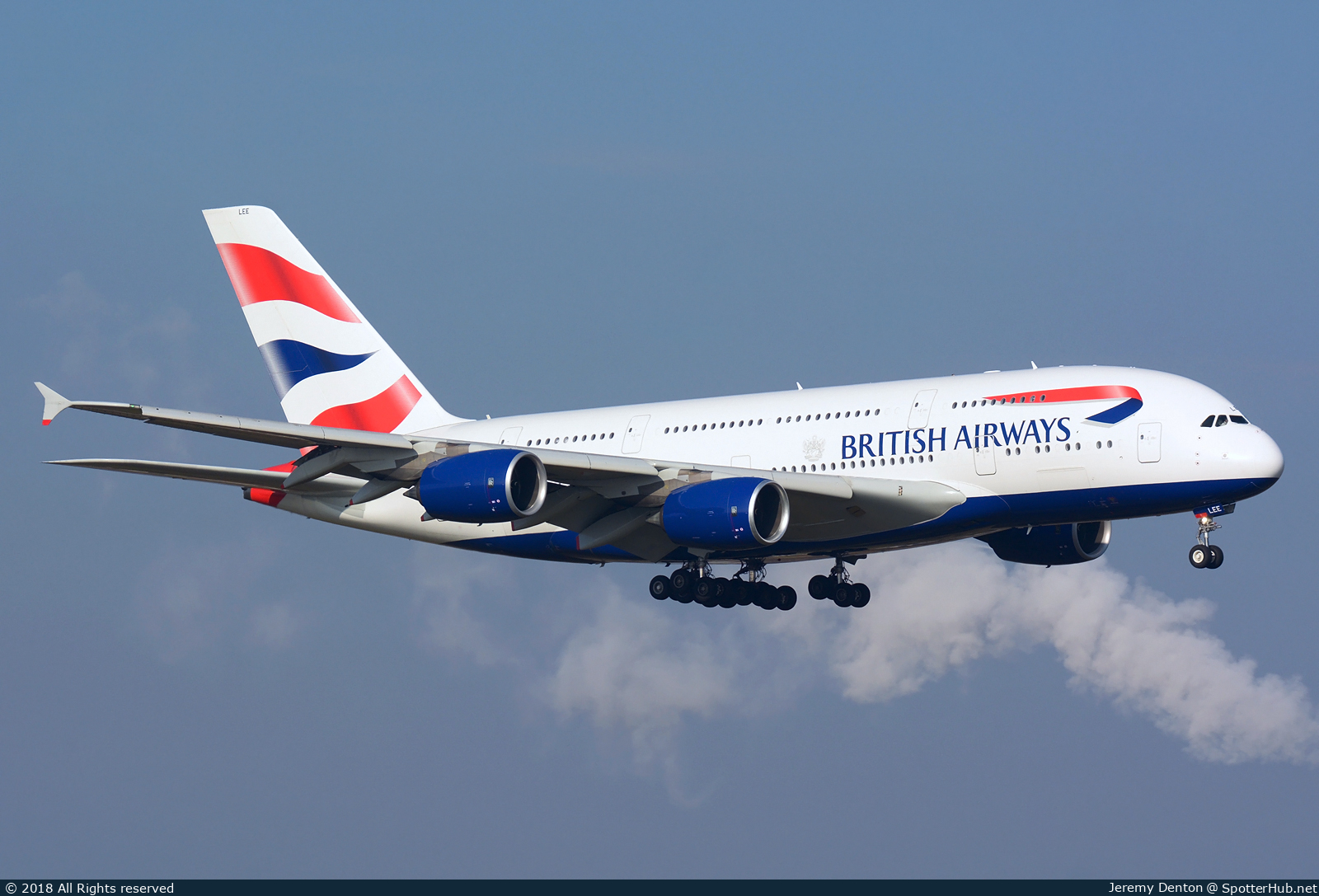 Photo of G-XLEE - Airbus A380-841 operated by British Airways