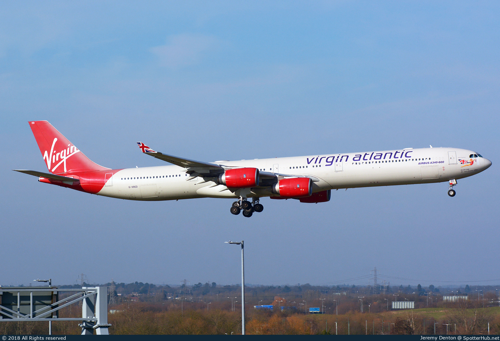 Photo of G-VRED - Airbus A340-642 operated by Virgin Atlantic Airways