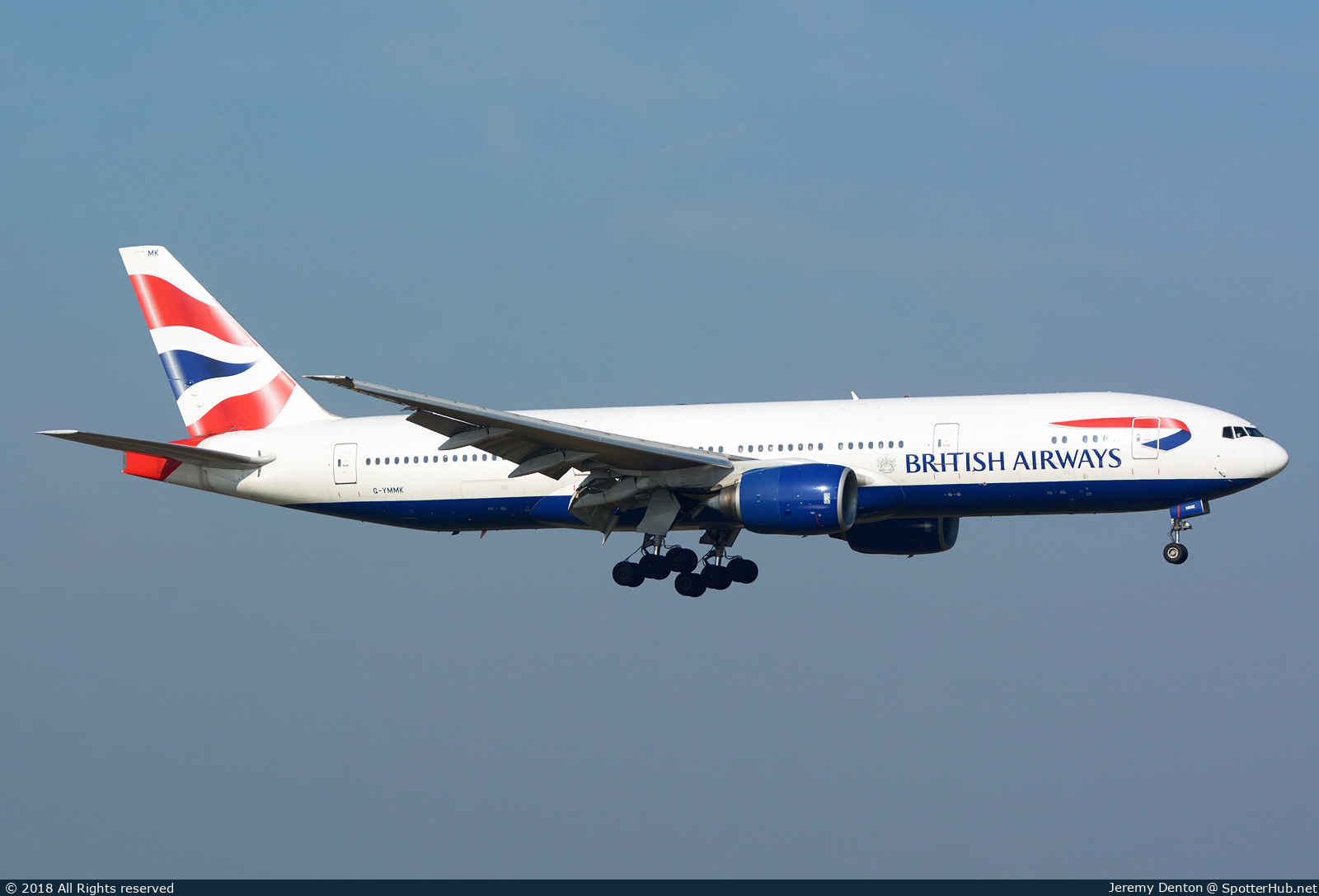 Photo of G-YMMK - Boeing 777-236(ER) operated by British Airways