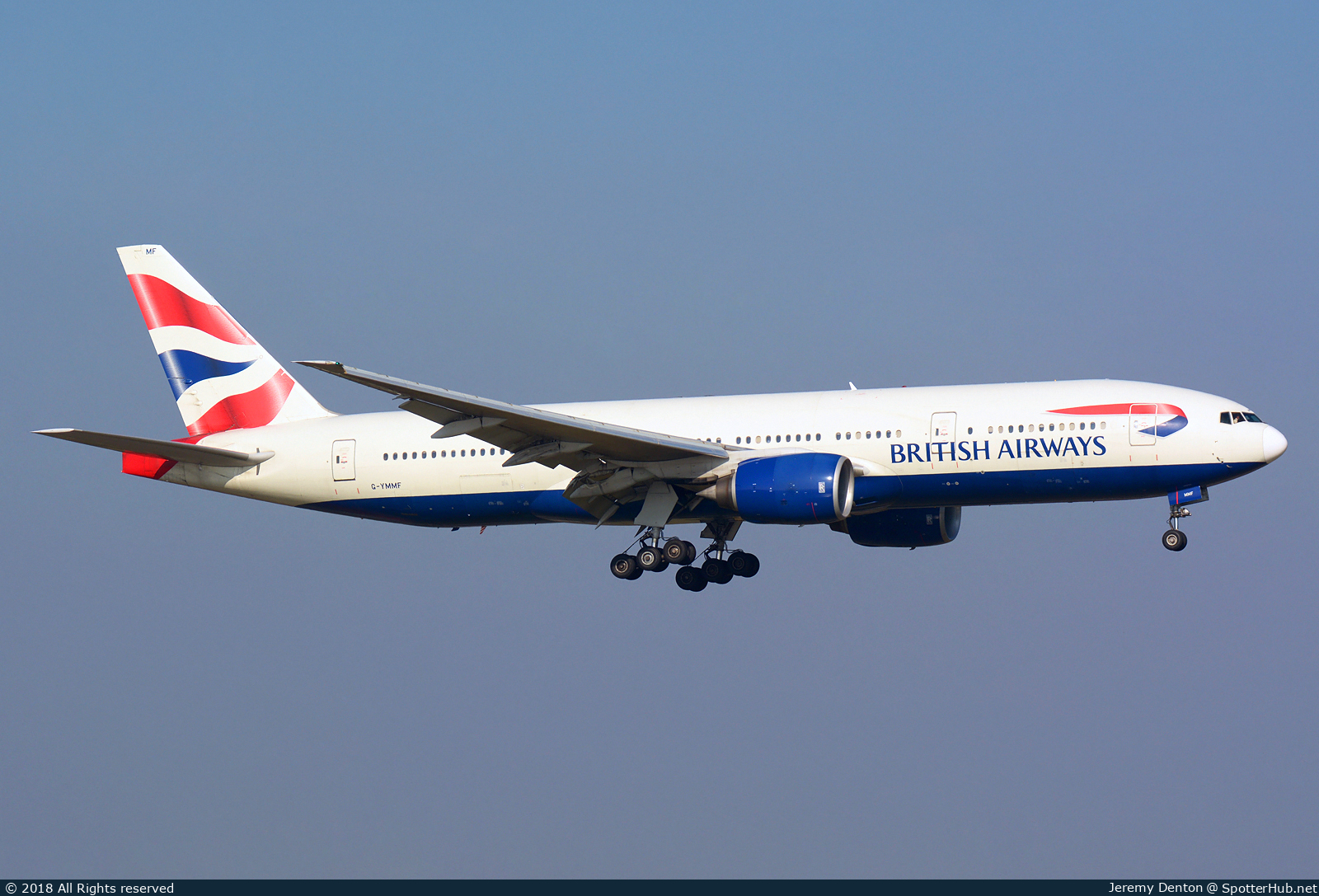 Photo of G-YMMF - Boeing 777-236(ER) operated by British Airways