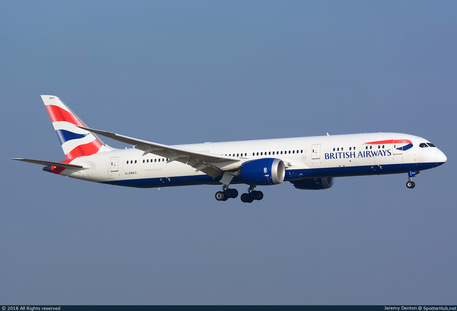 Photo of G-ZBKC - Boeing 787-9 Dreamliner operated by British Airways