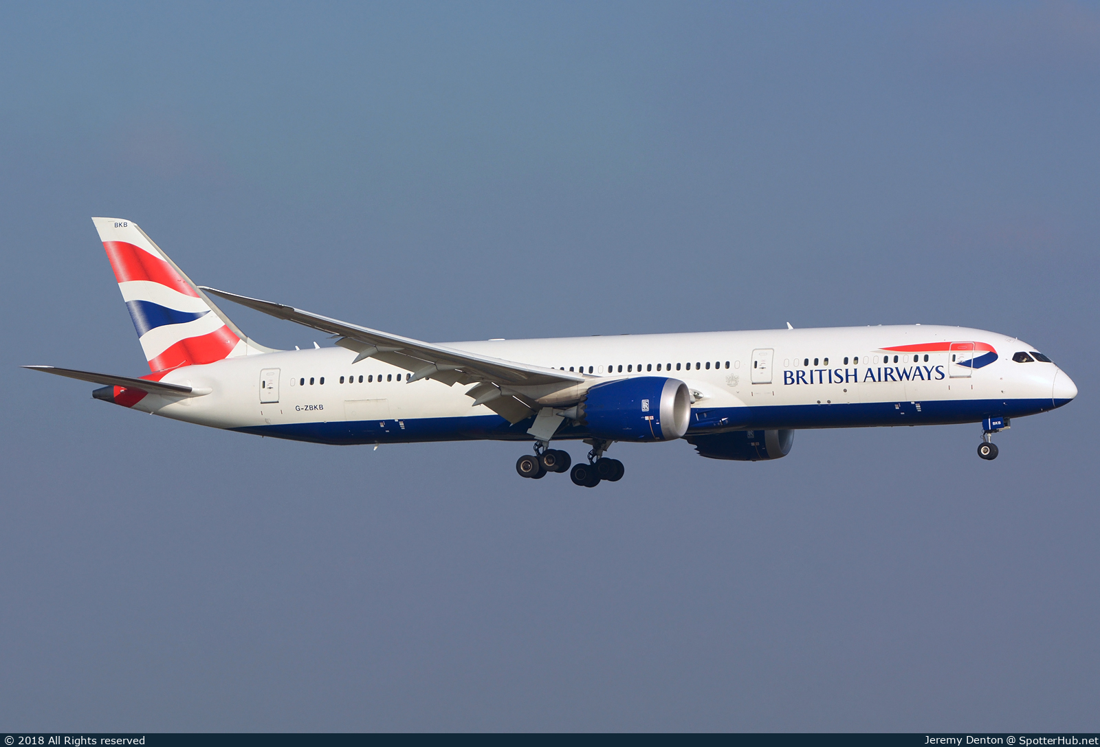 Photo of G-ZBKB - Boeing 787-9 Dreamliner operated by British Airways