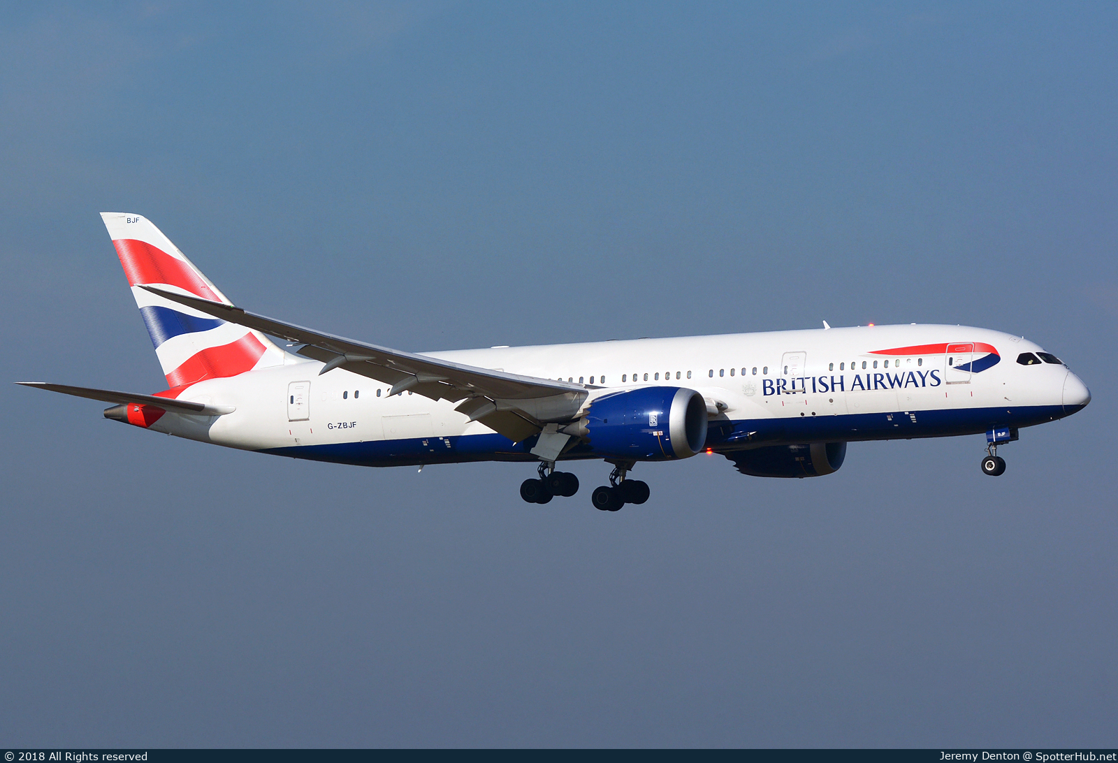 Photo of G-ZBJF - Boeing 787-8 Dreamliner operated by British Airways