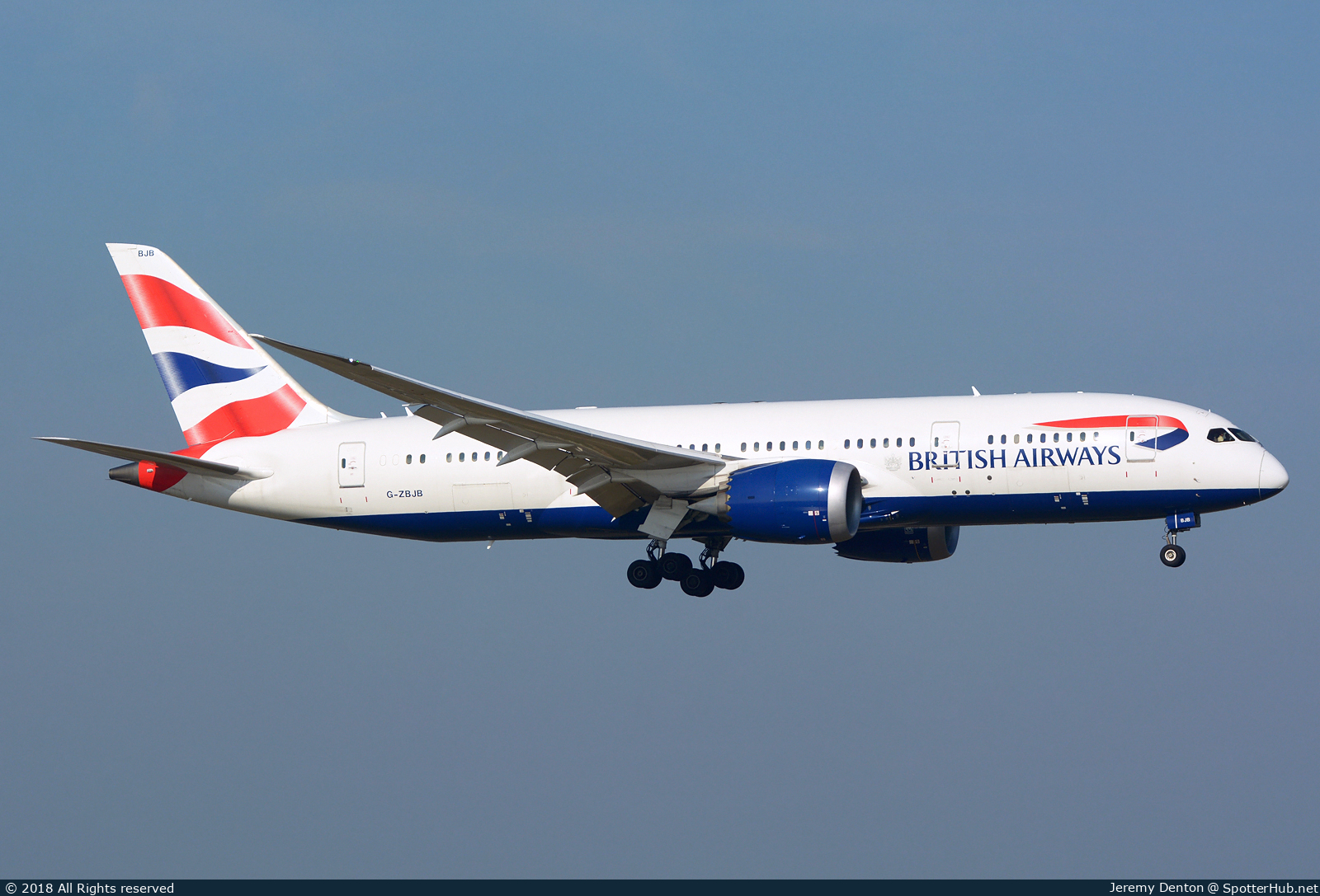 Photo of G-ZBJB - Boeing 787-8 Dreamliner operated by British Airways