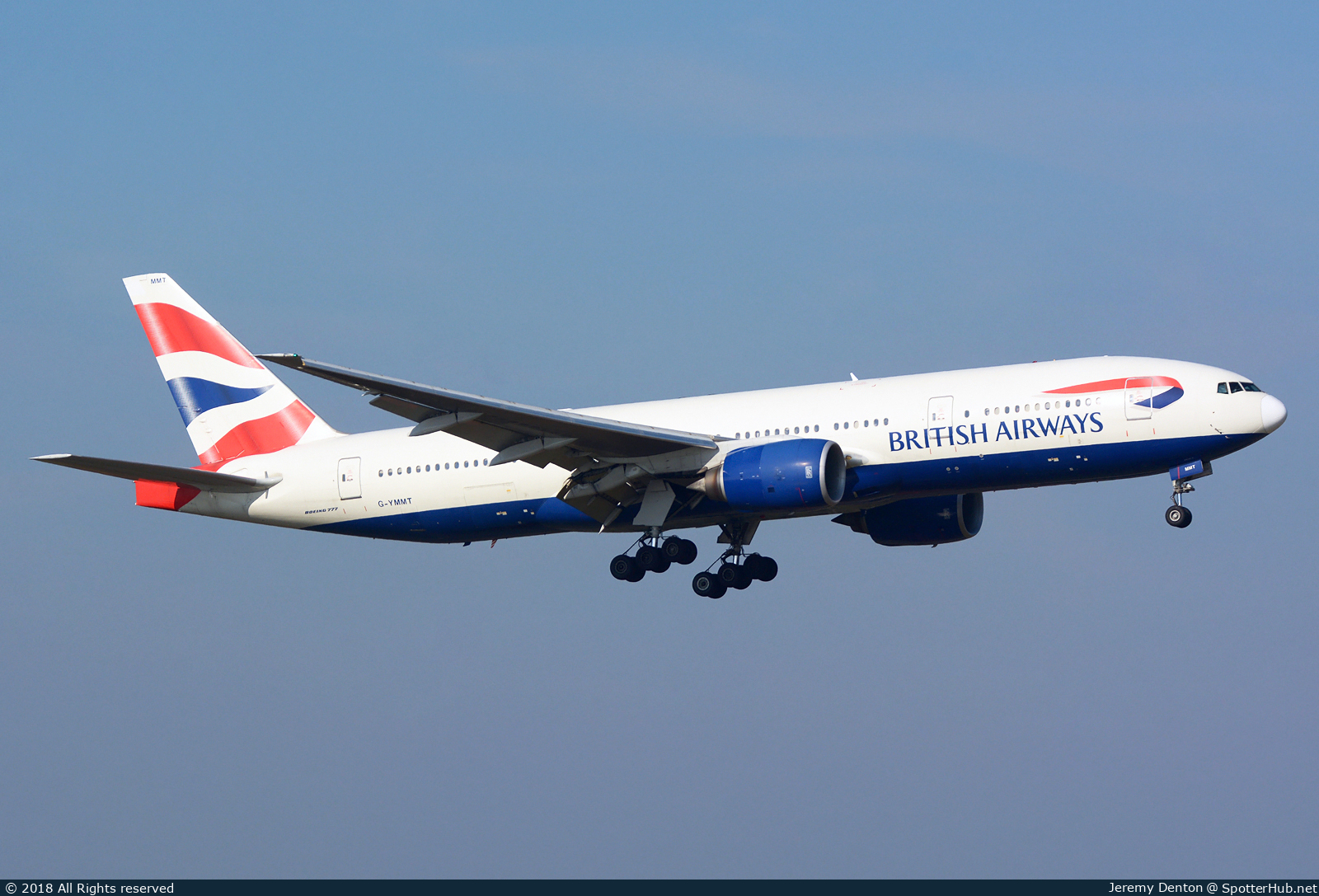 Photo of G-YMMT - Boeing 777-236(ER) operated by British Airways