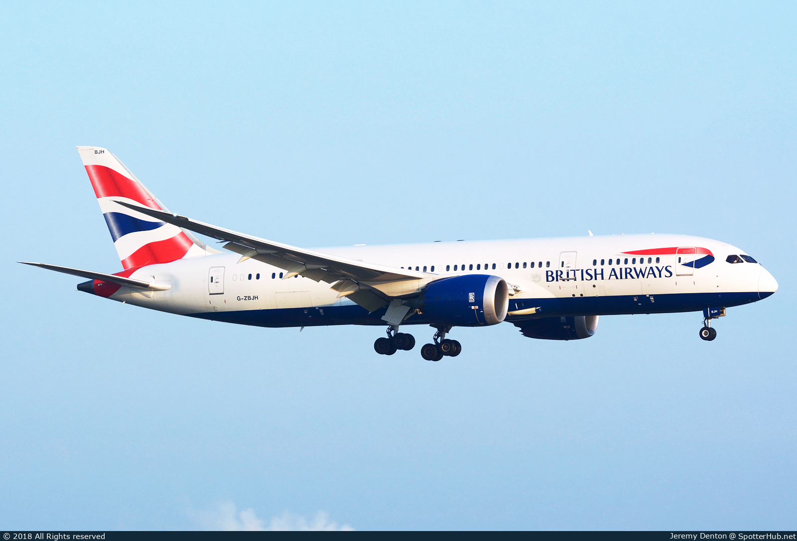 Photo of G-ZBJH - Boeing 787-8 Dreamliner operated by British Airways