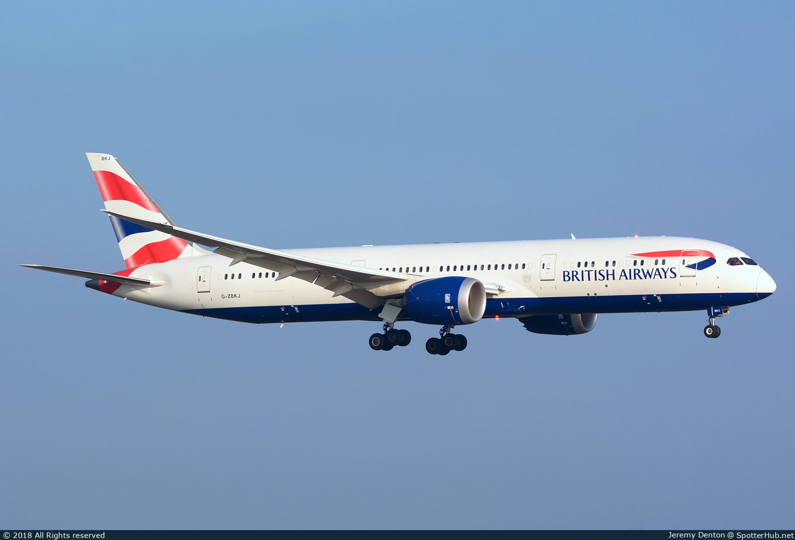 Photo of G-ZBKJ - Boeing 787-9 Dreamliner operated by British Airways