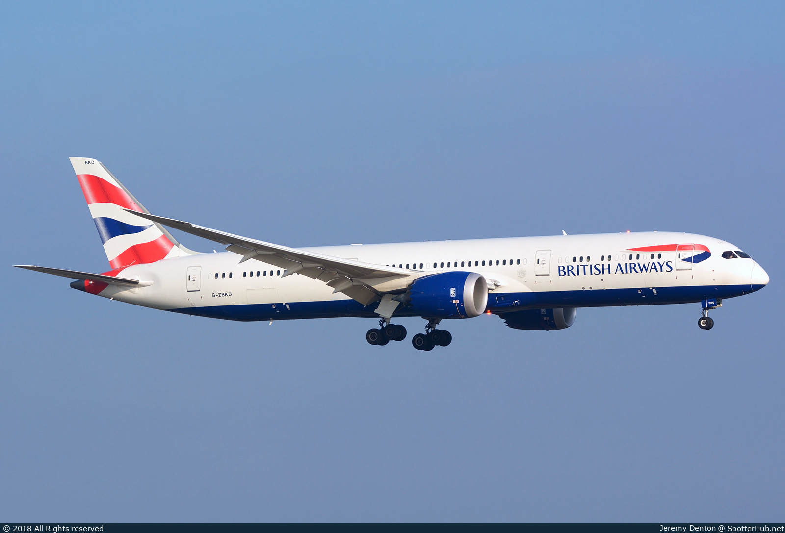Photo of G-ZBKD - Boeing 787-9 Dreamliner operated by British Airways