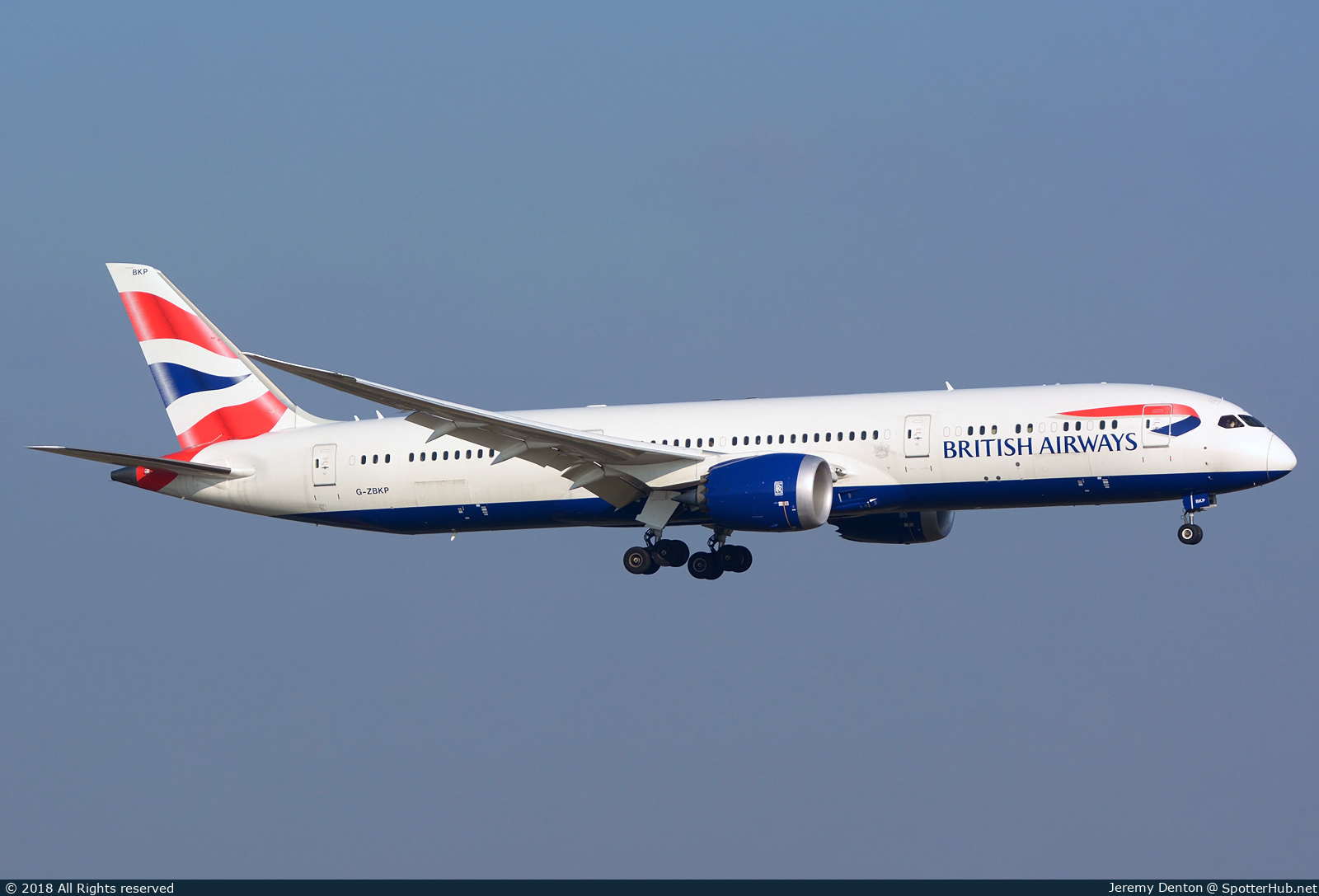 Photo of G-ZBKP - Boeing 787-9 Dreamliner operated by British Airways