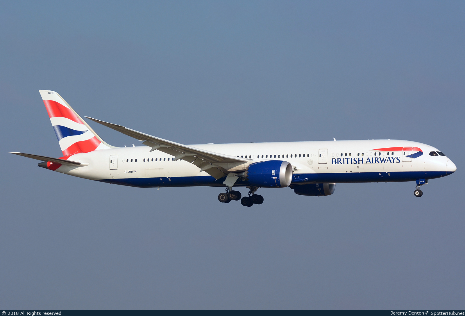 Photo of G-ZBKK - Boeing 787-9 Dreamliner operated by British Airways