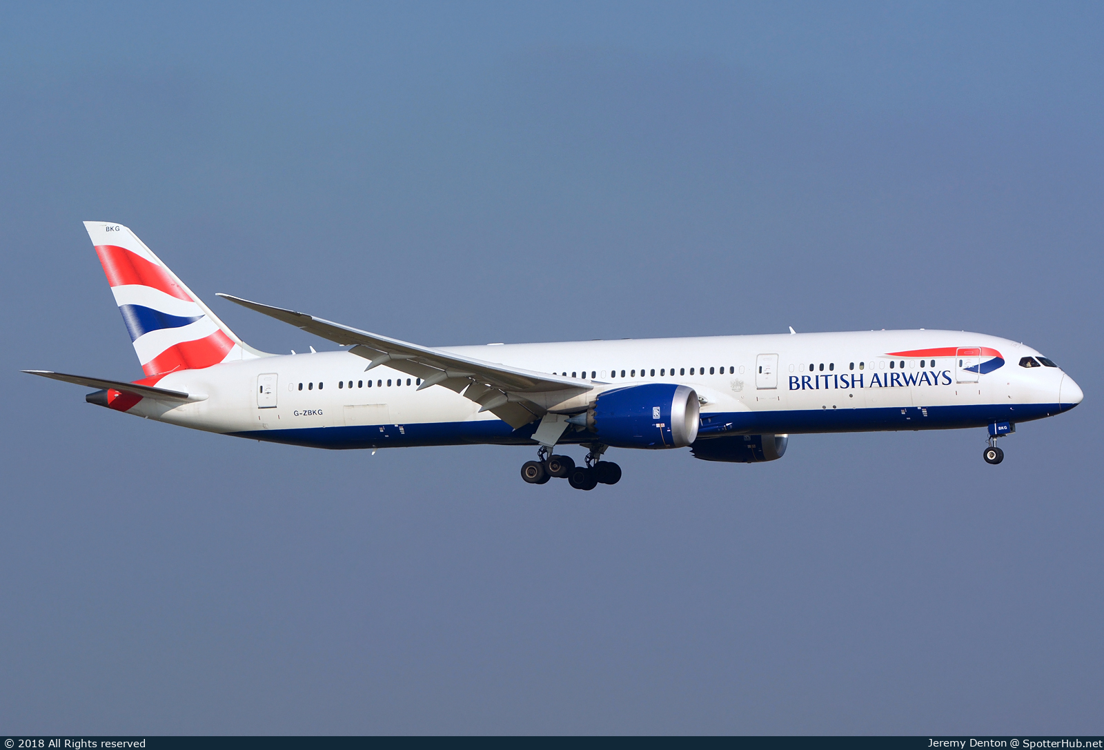 Photo of G-ZBKG - Boeing 787-9 Dreamliner operated by British Airways