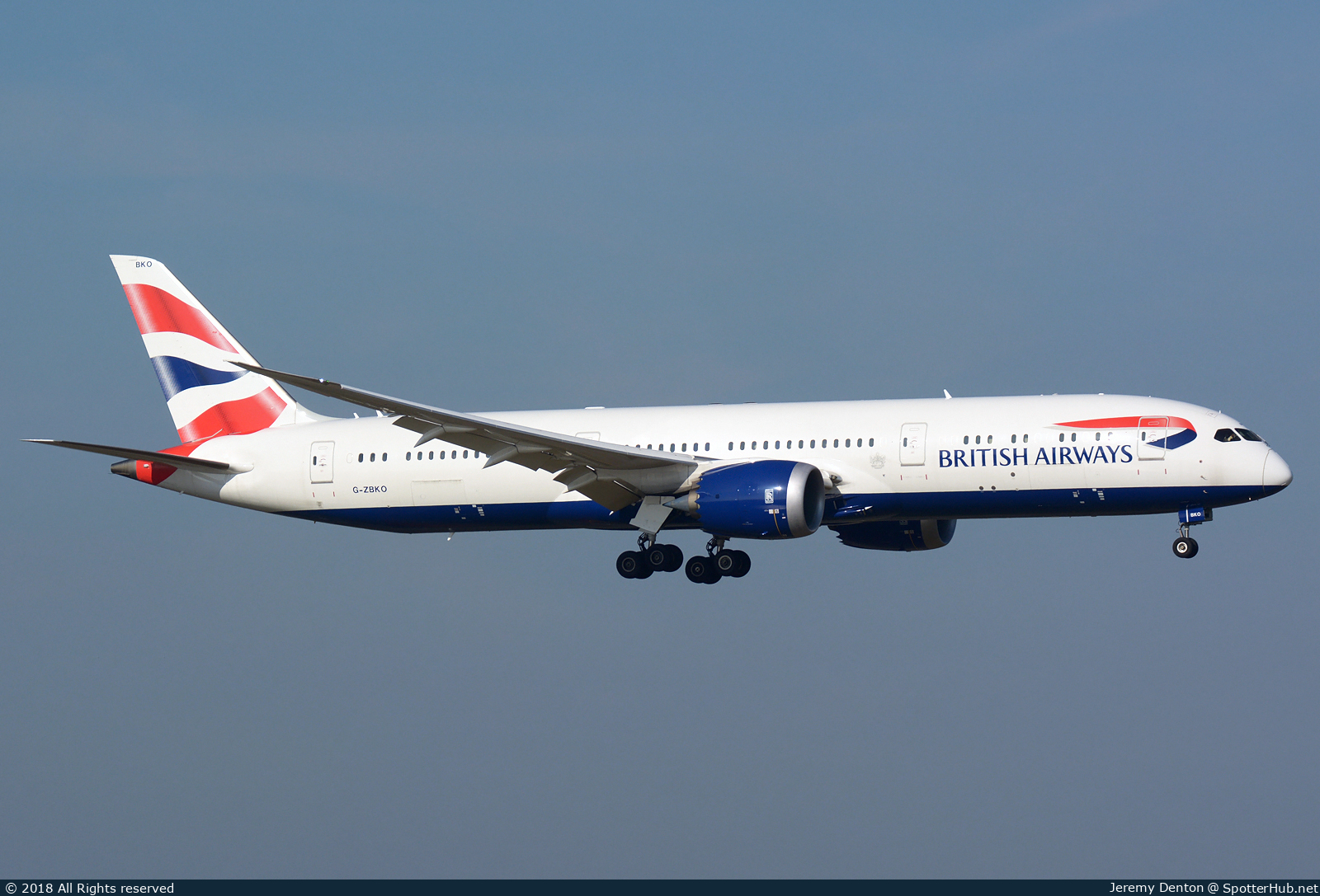 Photo of G-ZBKO - Boeing 787-9 Dreamliner operated by British Airways