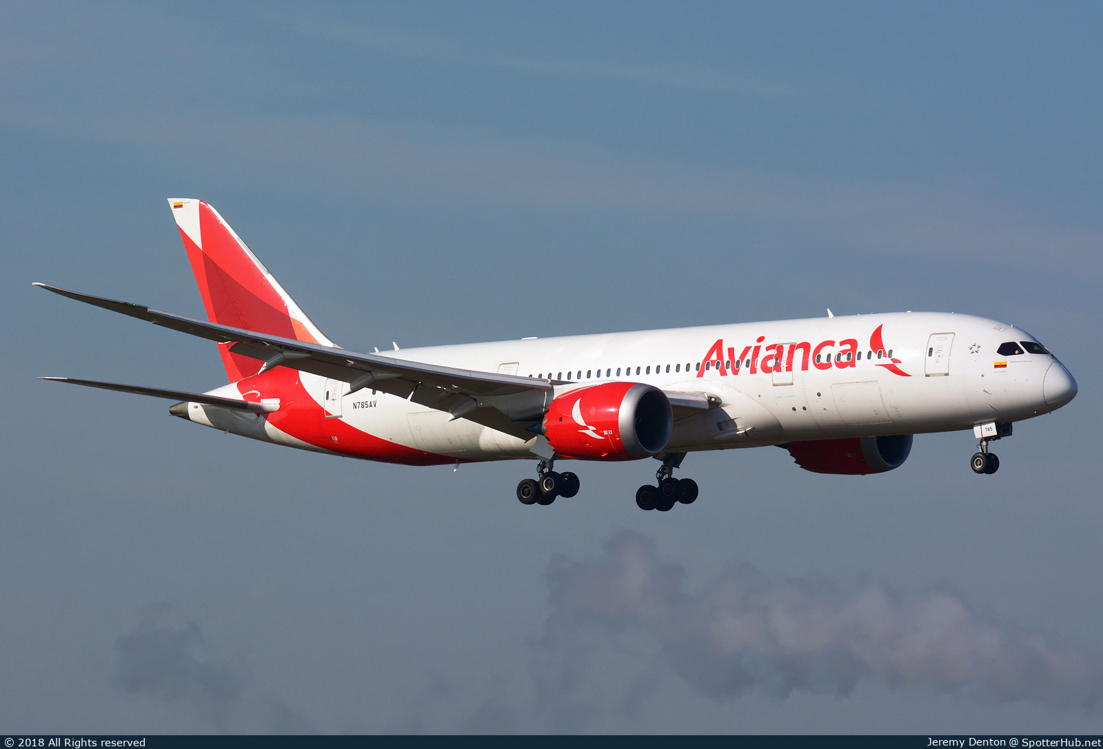 Photo of N785AV - Boeing 787-8 Dreamliner operated by Avianca