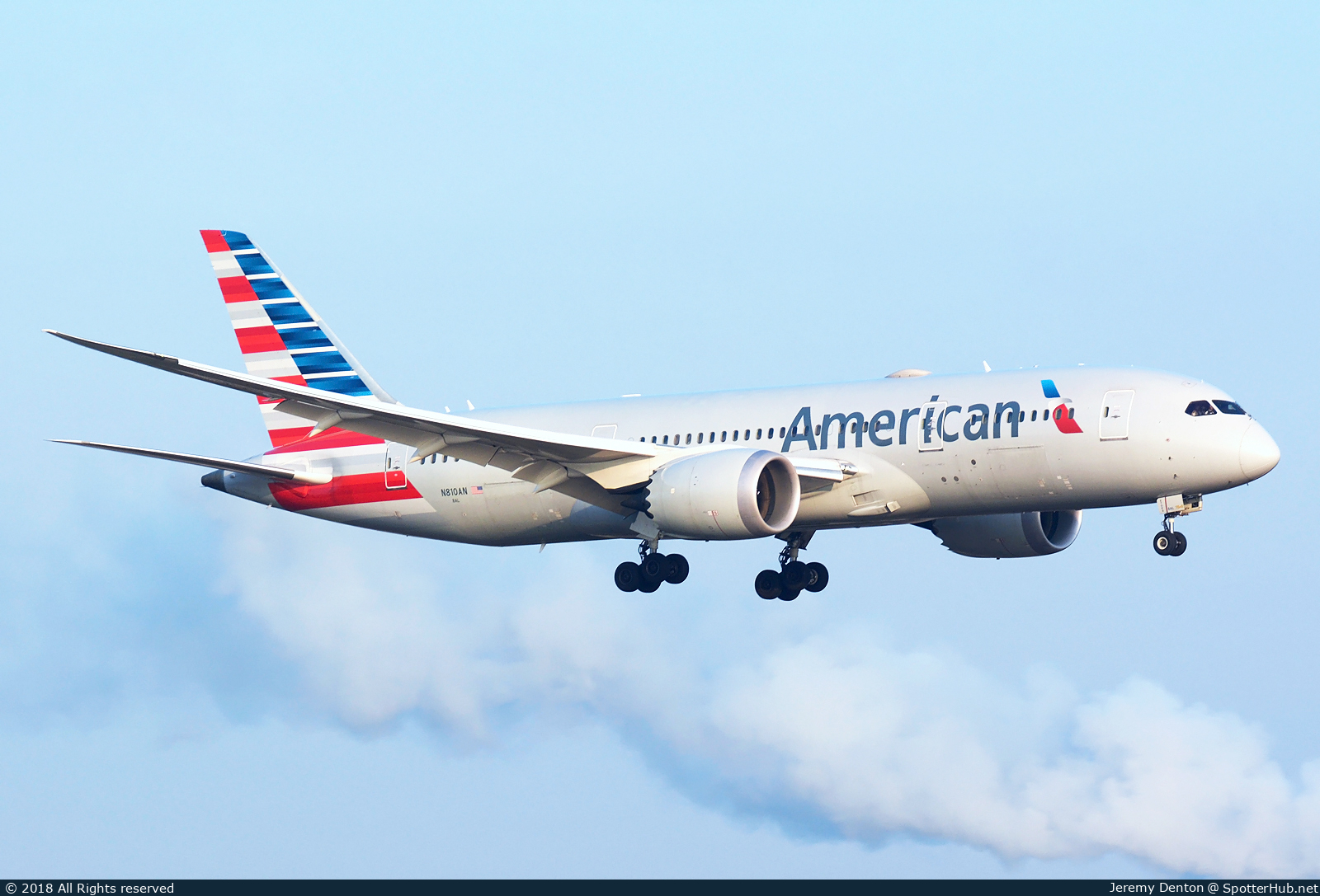 Photo of N810AN - Boeing 787-8 Dreamliner operated by American Airlines