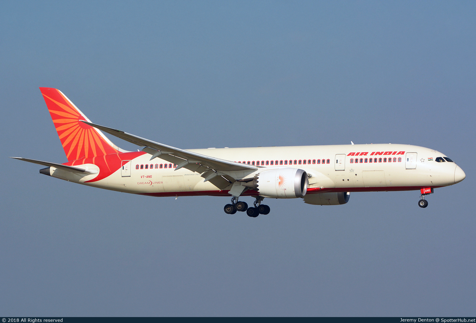 Photo of VT-ANG - Boeing 787-8 Dreamliner operated by Air India