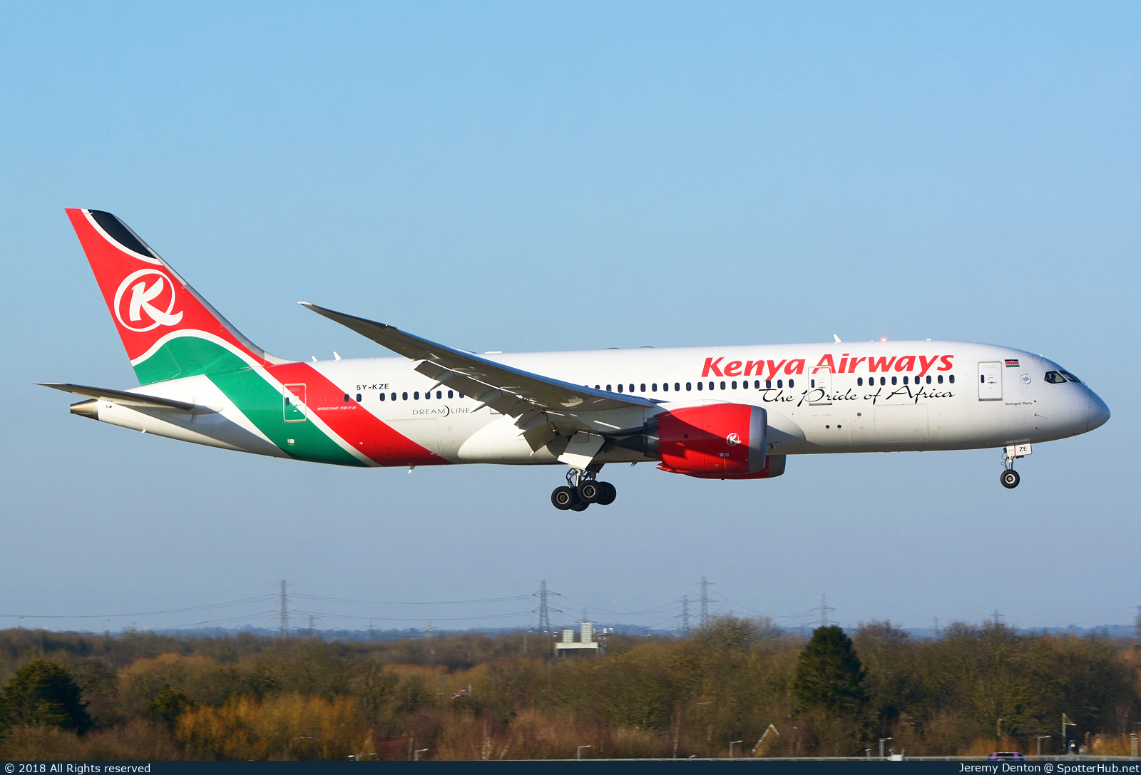 Photo of 5Y-KZE - Boeing 787-8 Dreamliner operated by Kenya Airways