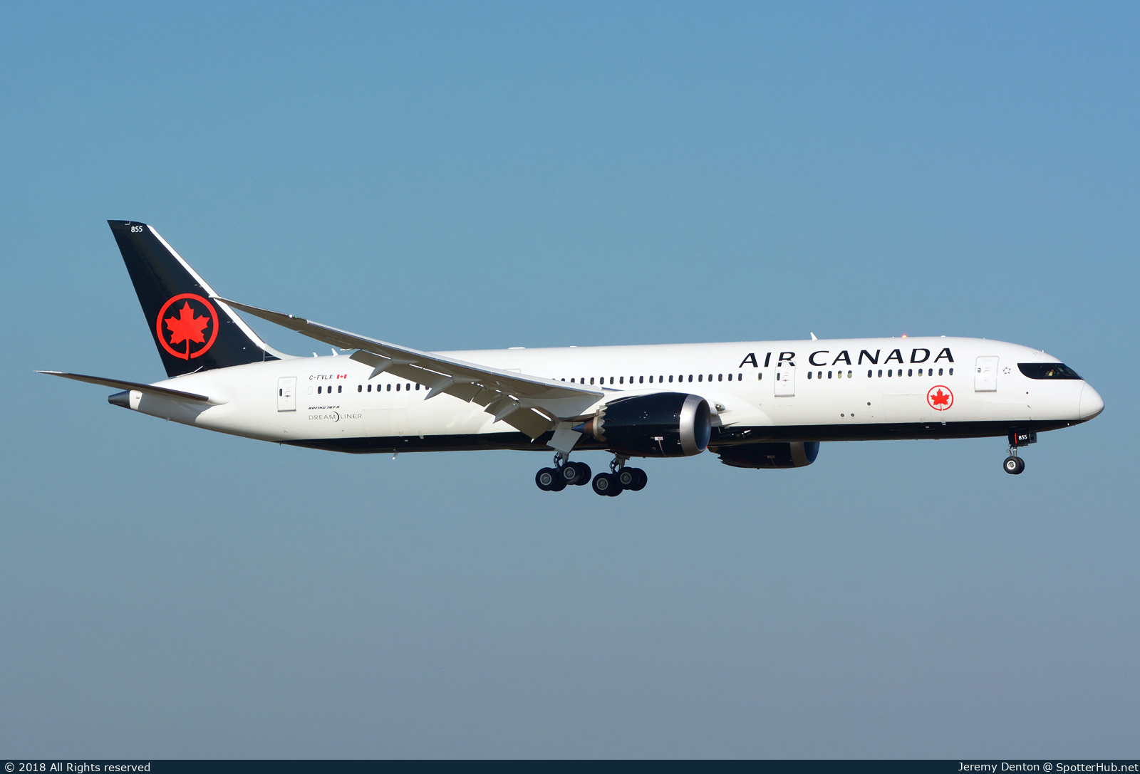 Photo of C-FVLX - Boeing 787-9 Dreamliner operated by Air Canada