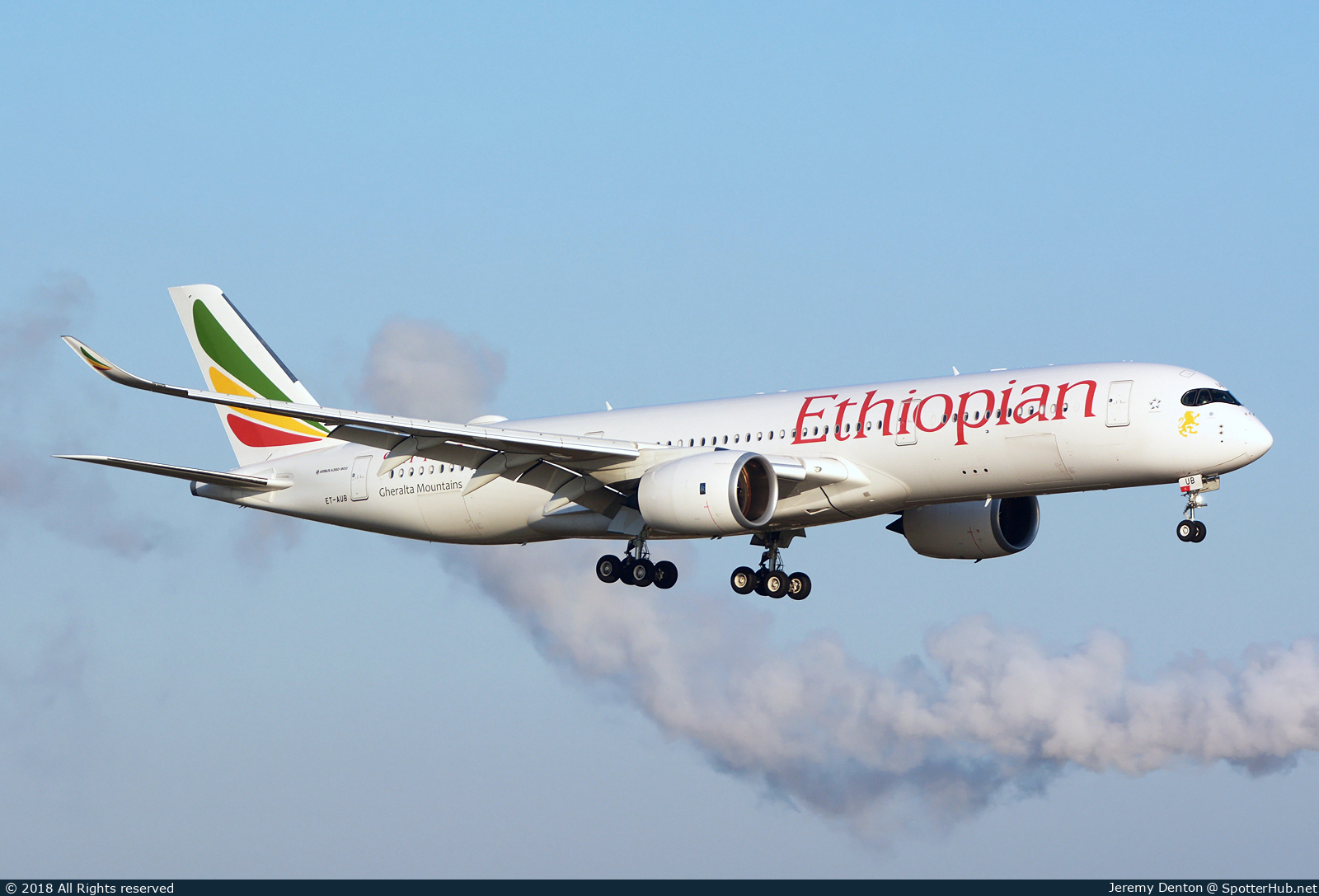 Photo of ET-AUB - Airbus A350-941 operated by Ethiopian Airlines