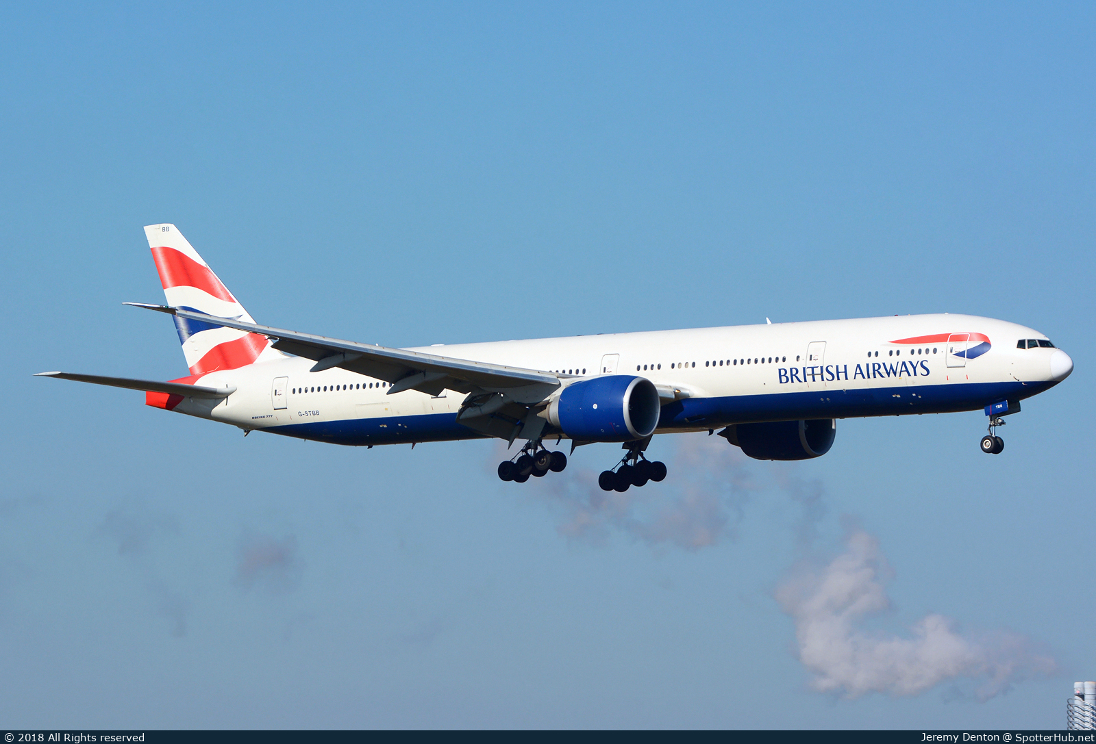 Photo of G-STBB - Boeing 777-36N(ER) operated by British Airways