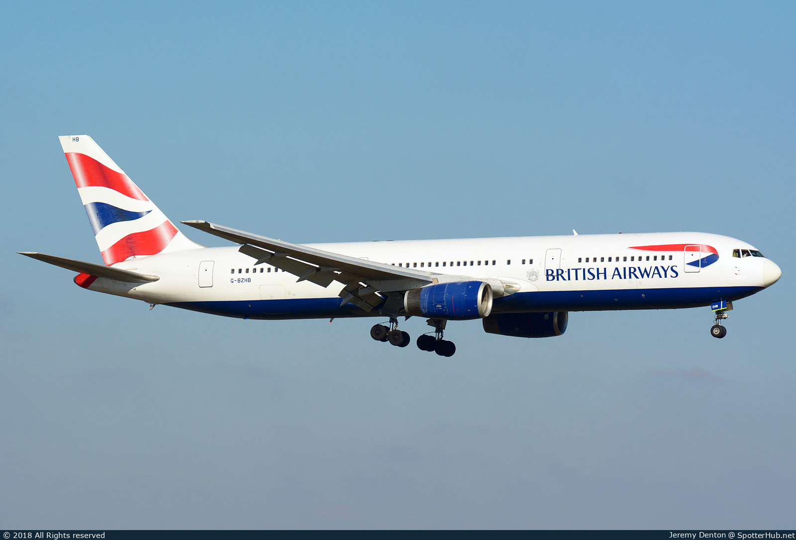 Photo of G-BZHB - Boeing 767-336(ER) operated by British Airways