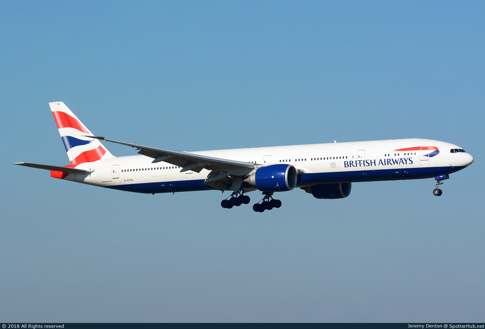 Photo of G-STBL - Boeing 777-336(ER) operated by British Airways