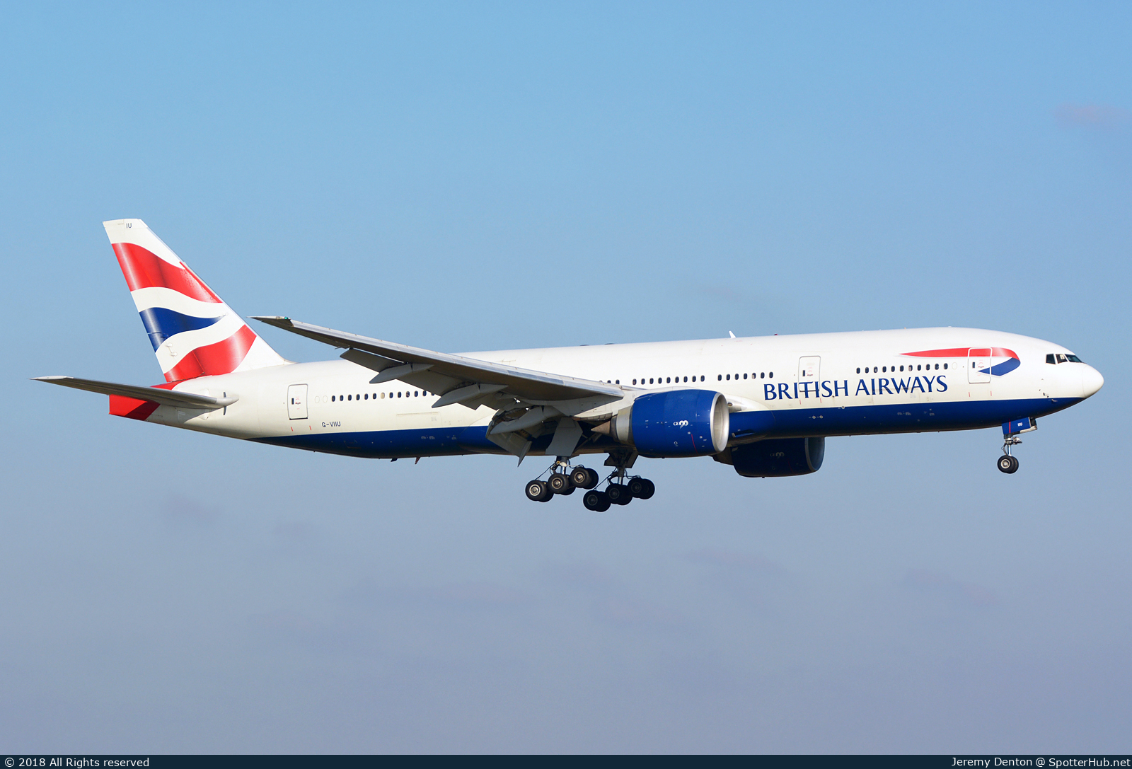 Photo of G-VIIU - Boeing 777-236(ER) operated by British Airways