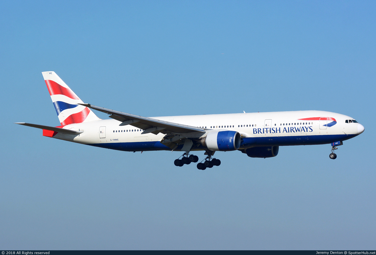 Photo of G-YMME - Boeing 777-236(ER) operated by British Airways