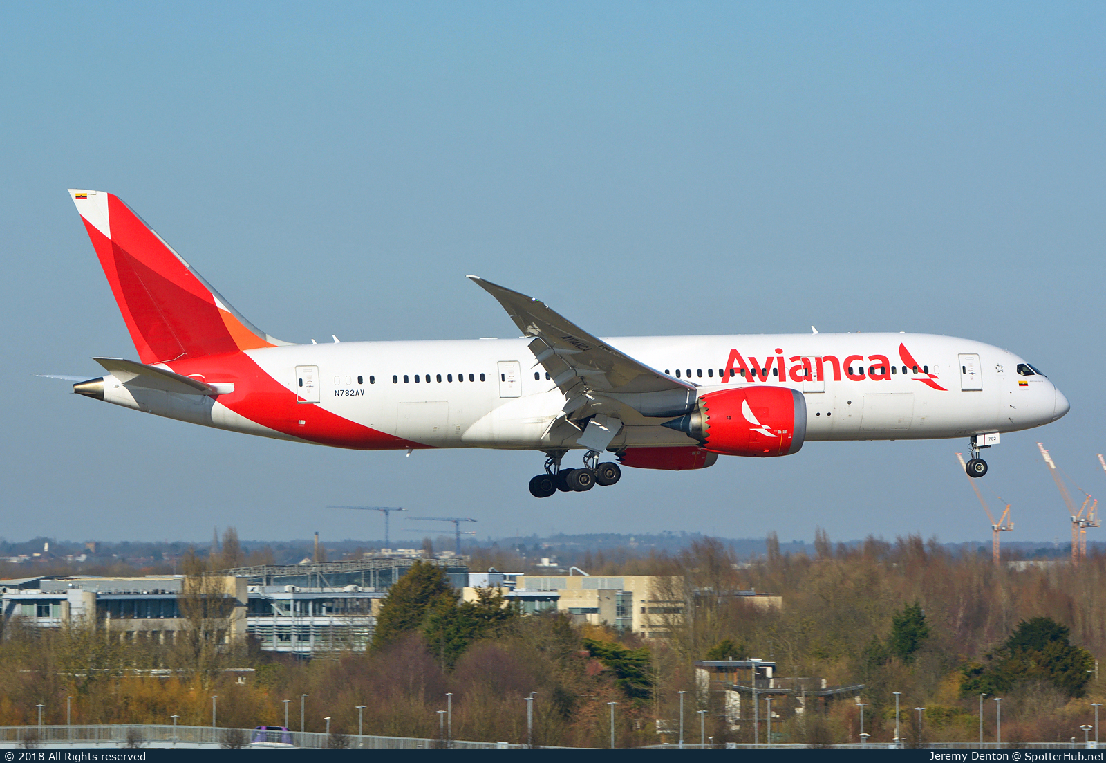 Photo of N782AV - Boeing 787-8 Dreamliner operated by Avianca