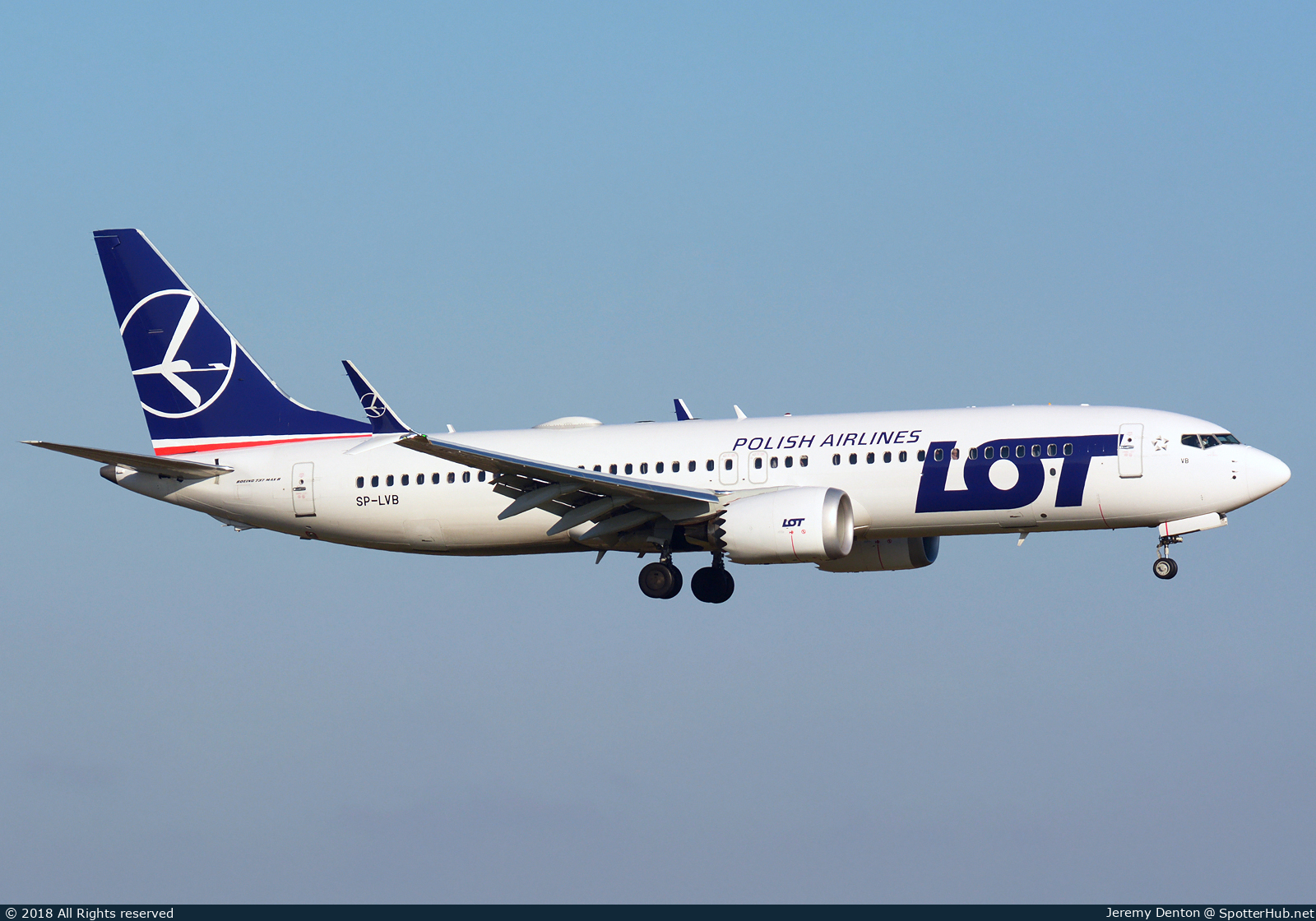 Photo of SP-LVB - Boeing 737 MAX 8 operated by LOT Polish Airlines