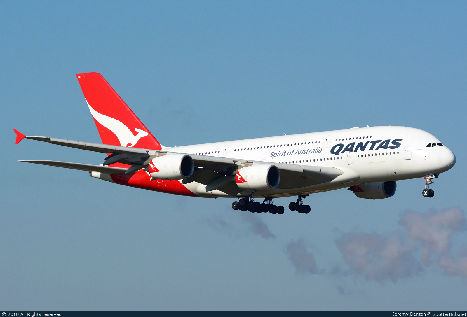 Photo of VH-OQI - Airbus A380-842 operated by Qantas