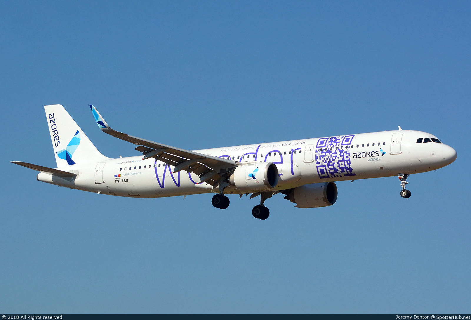 Photo of CS-TSG - Airbus A321-253N operated by Azores Airlines